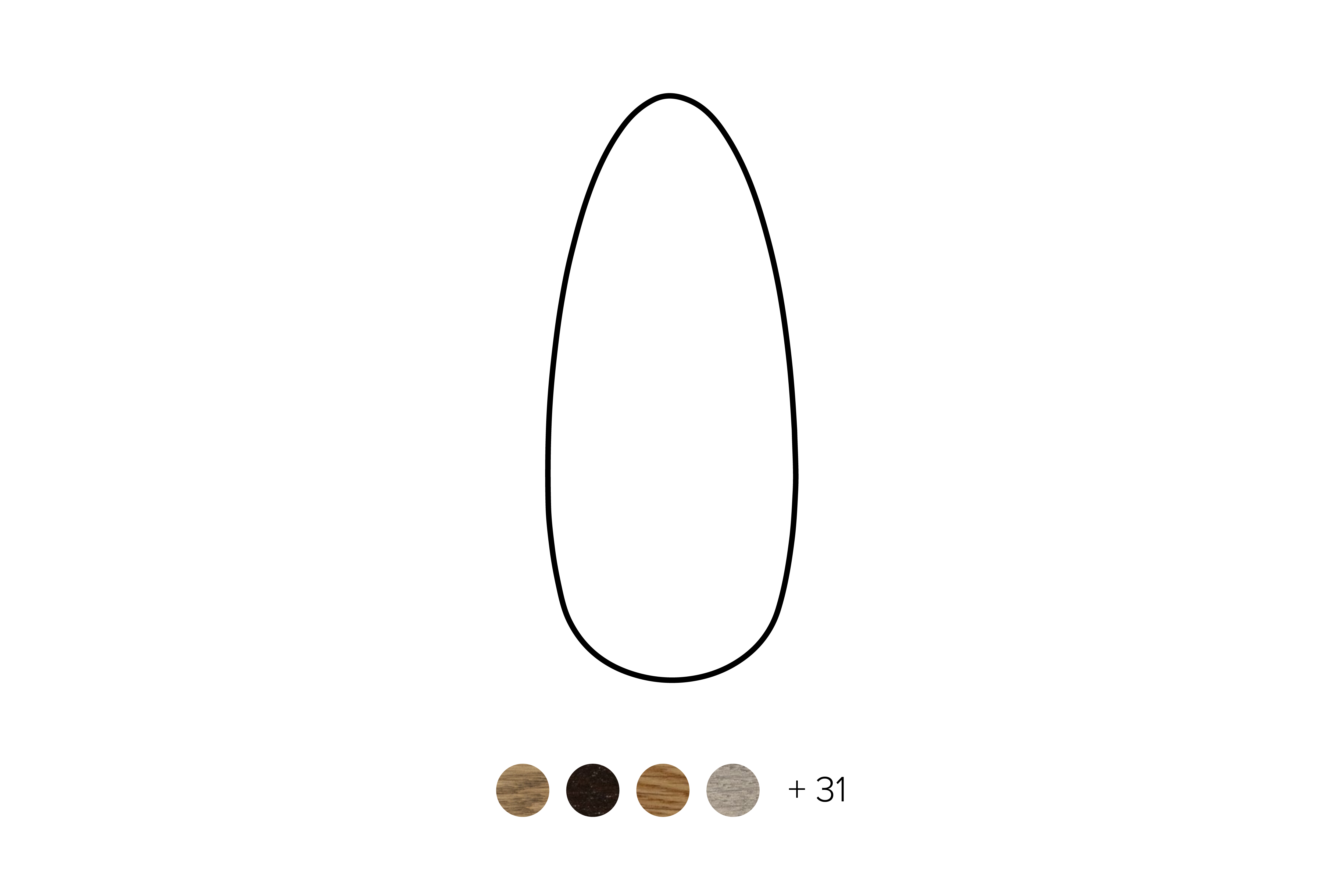 Convex Organisch (110 cm breed) - Convex - Tafel - Convex - 140 cm